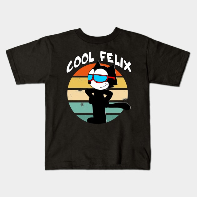 Felix The Cat Animation's Furry Trailblazer Everyone Loves Kids T-Shirt by Quotes About Stupid People